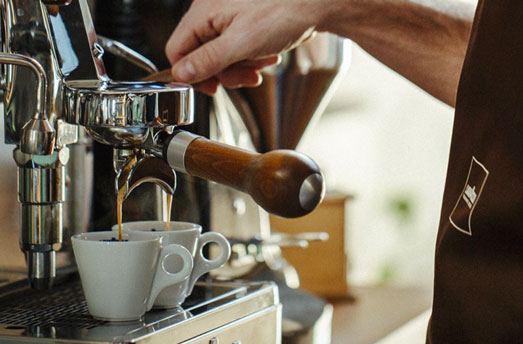 preparation of the espresso